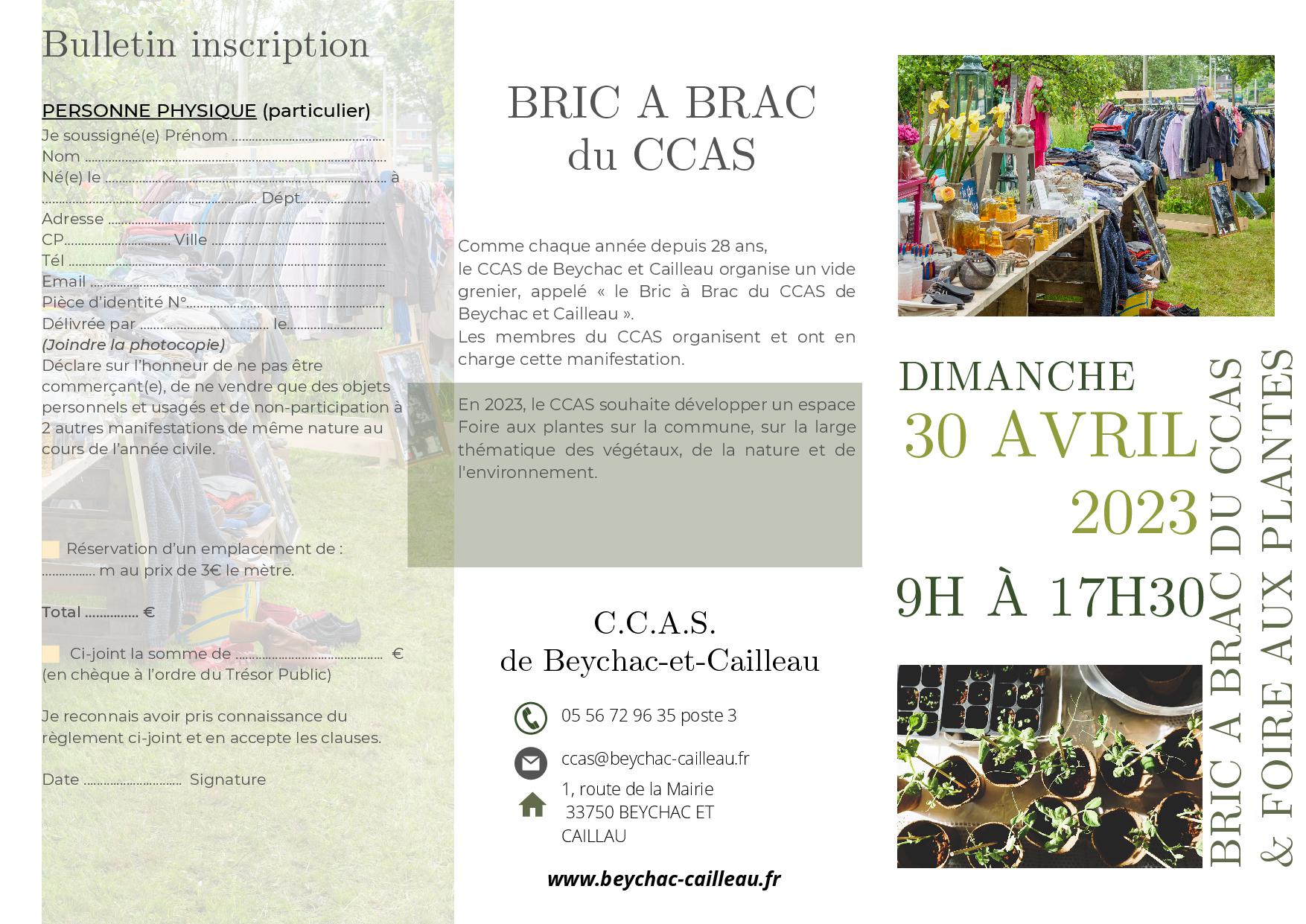 2023.04.30 CCAS Foire aux plantes Bric à Brac1