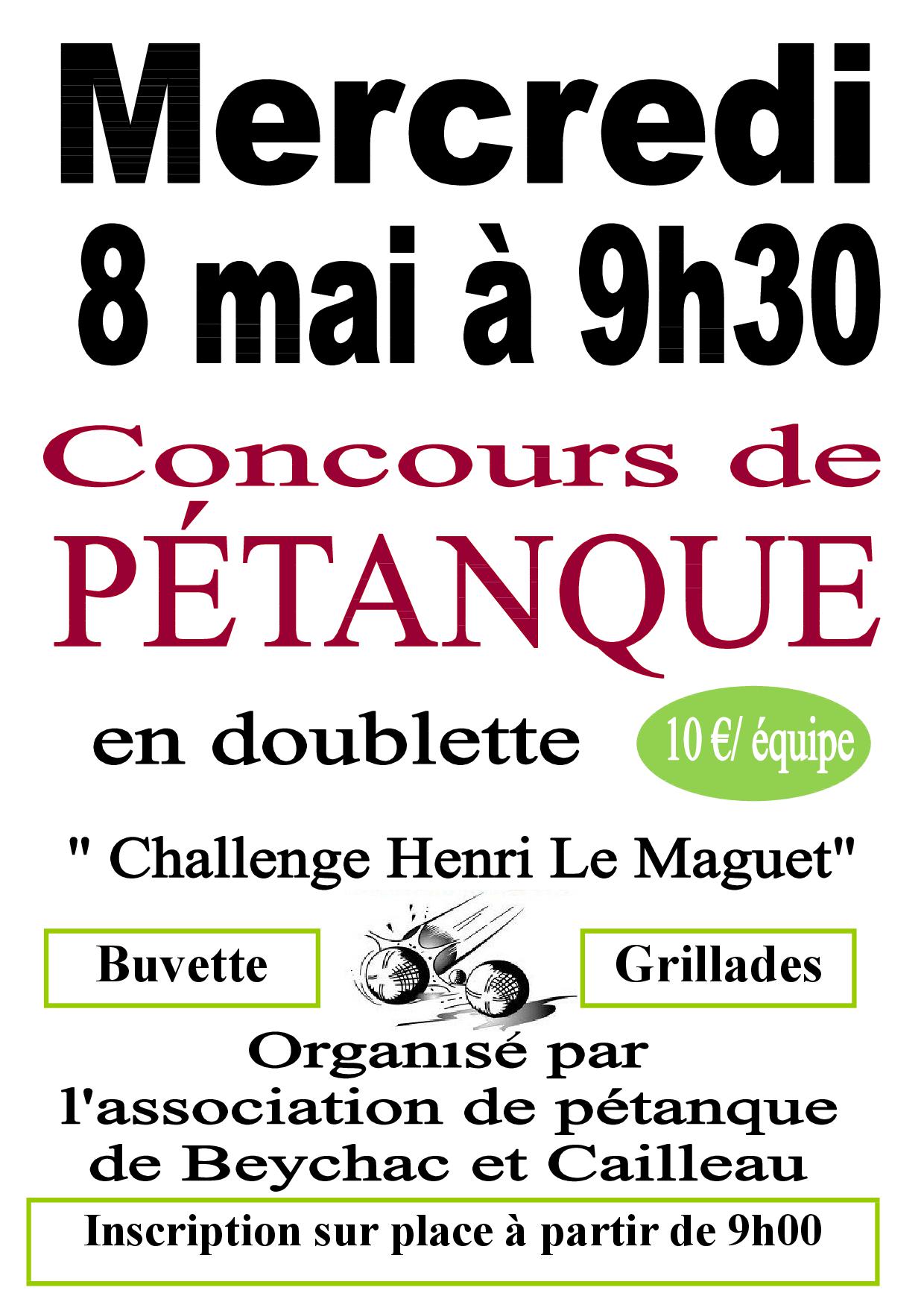 Concours de pétanque