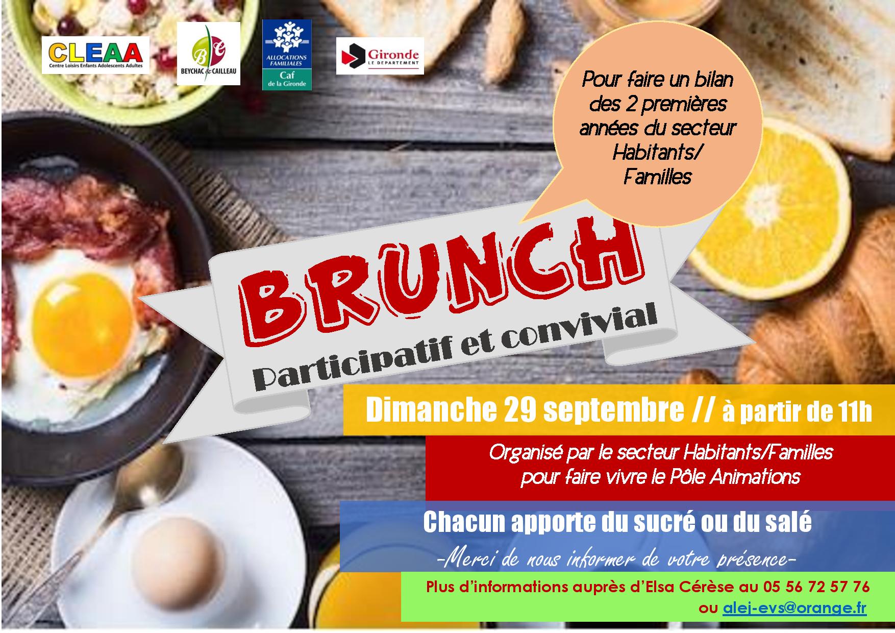 Brunch participatif et convivial