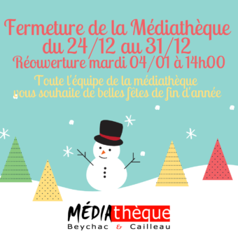 2021.12 - MDTK Fermeture médiathèque - Affiche A4