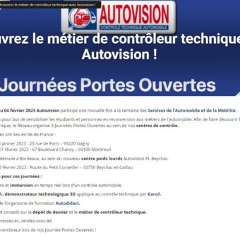 AUTOVISION : Journée portes ouvertes
