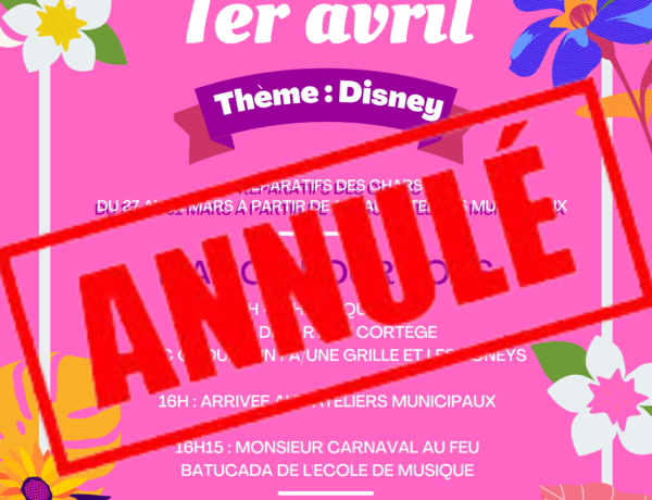 2023.04.01 Carnaval - Disney ANNULÉ