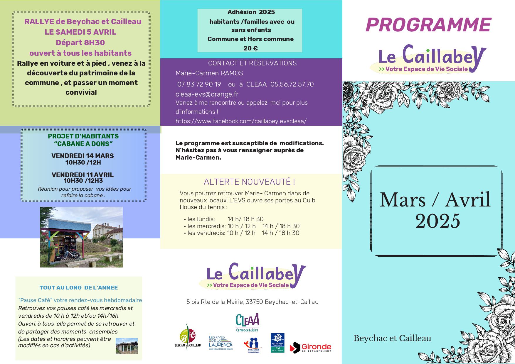 2025.03-04 CLEAA EVS Programme MARS AVRIL 2025 EVS1