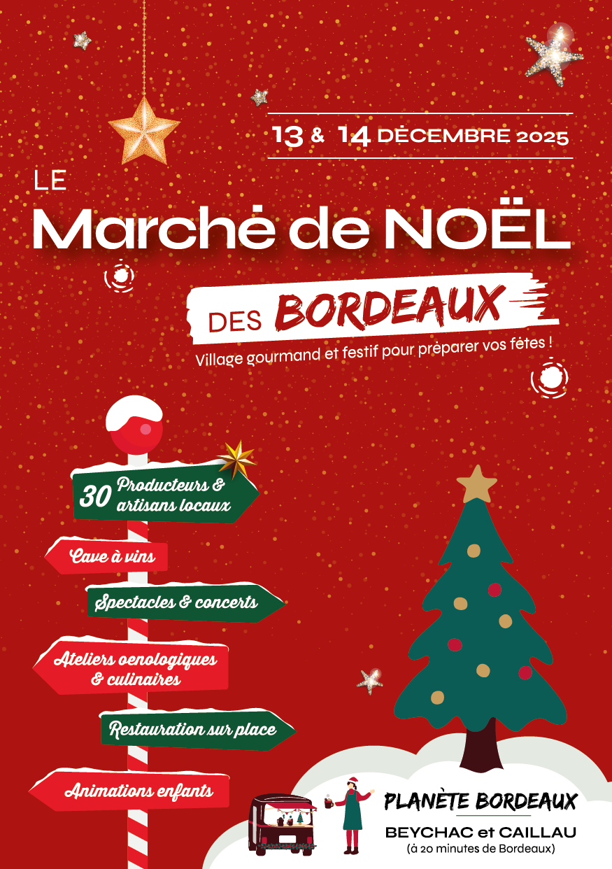 2025.12.13-14 PLANETE BX - Flyer Le Marché de Noel des Bordeaux 2025_Recto