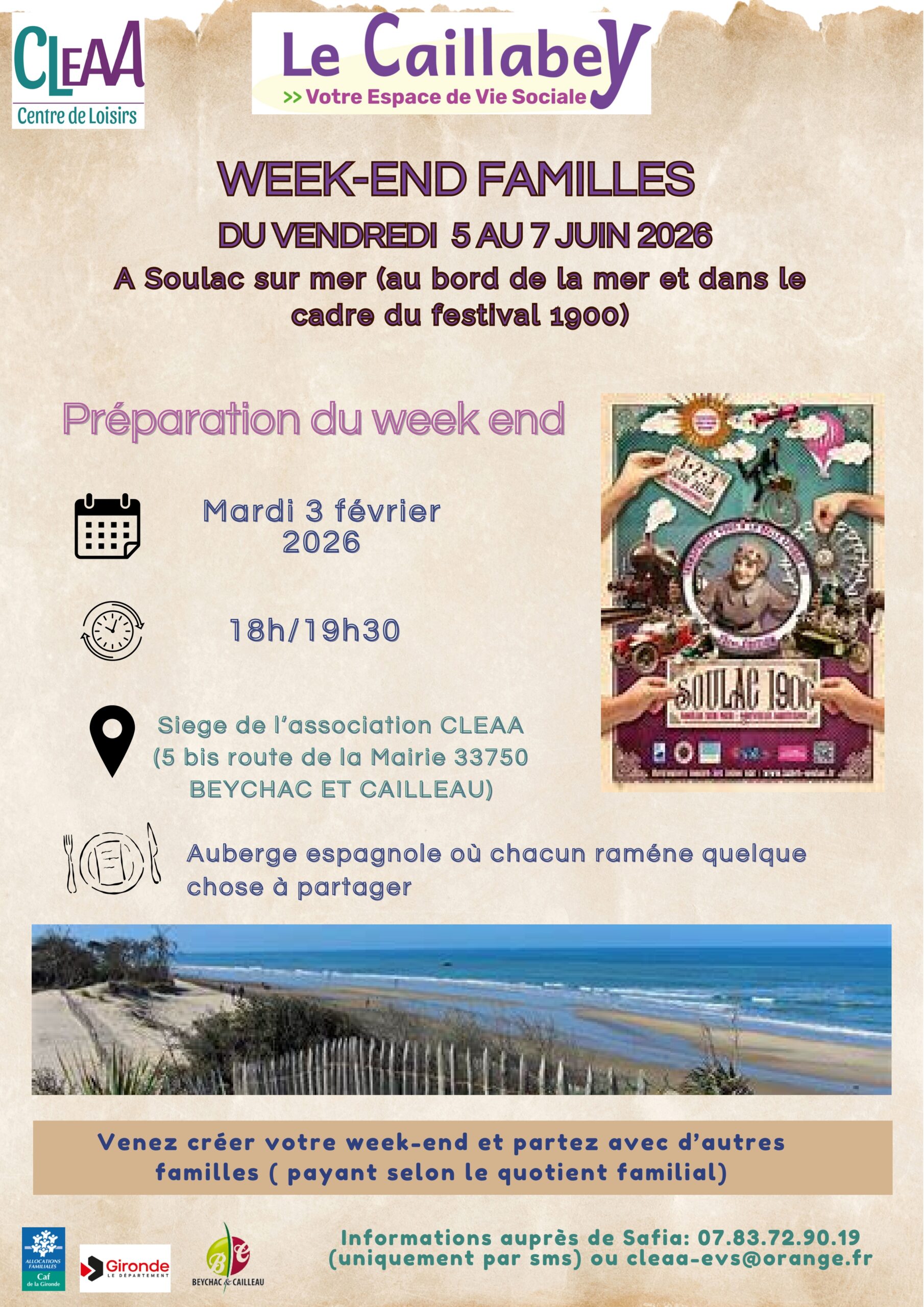 2026.02.03 CLEAA EVS Week end familles 2026 - préparation