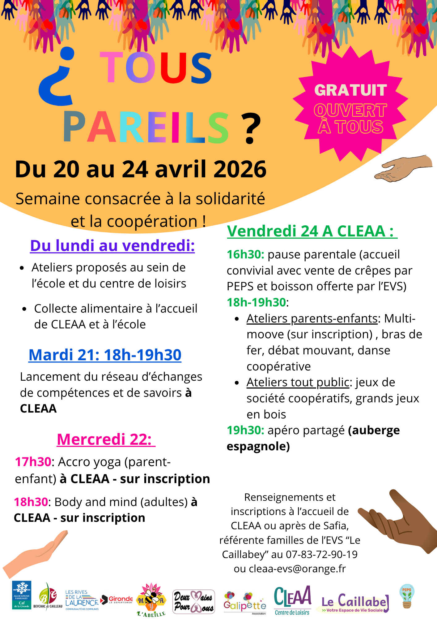 2026.04.20-24 EVS CLEAA Semaine tous pareils 2026